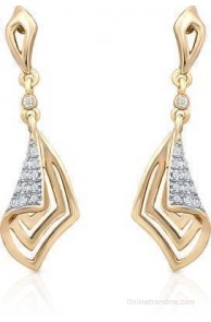 Oviya Crystal Alloy, Brass Drop Earring